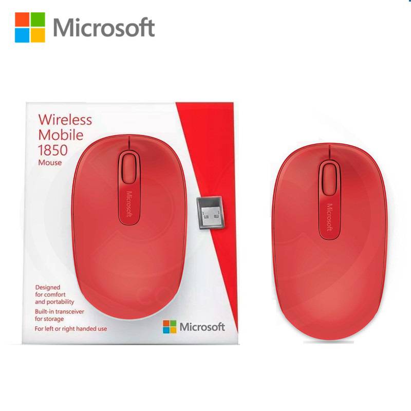 Mouse Inalámbrico Microsoft Mobile 1850 U7Z-00031 Rojo MICROSOFT