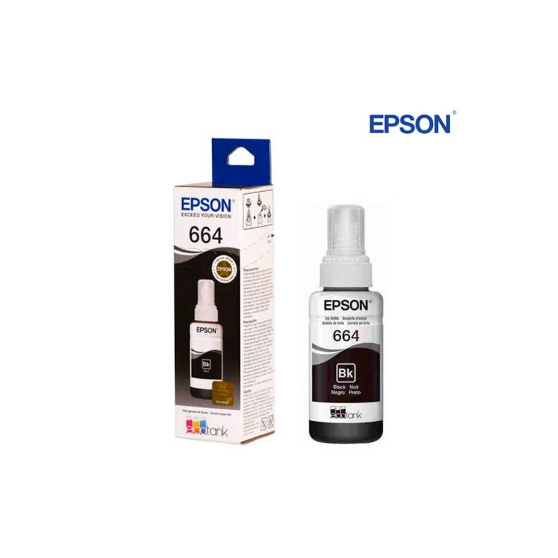 Botella De Tinta Epson T664120 Negro Epson 8880