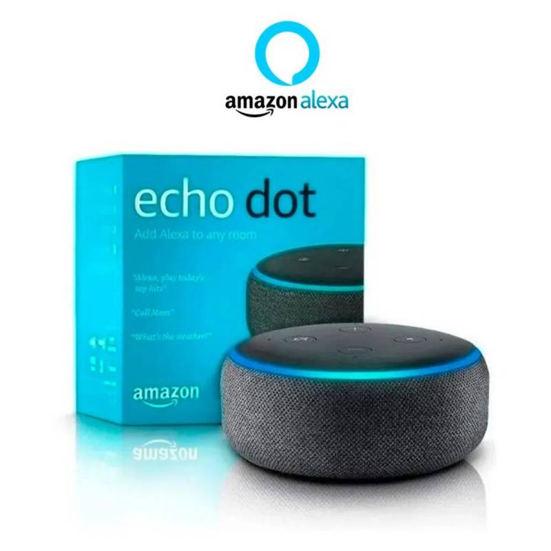 AMAZON - Echo Dot 3ra Gen - Parlante inteligente con Alexa - Carbón