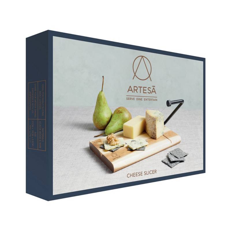 Cortador de queso tradicional en madera acacia ARTESA