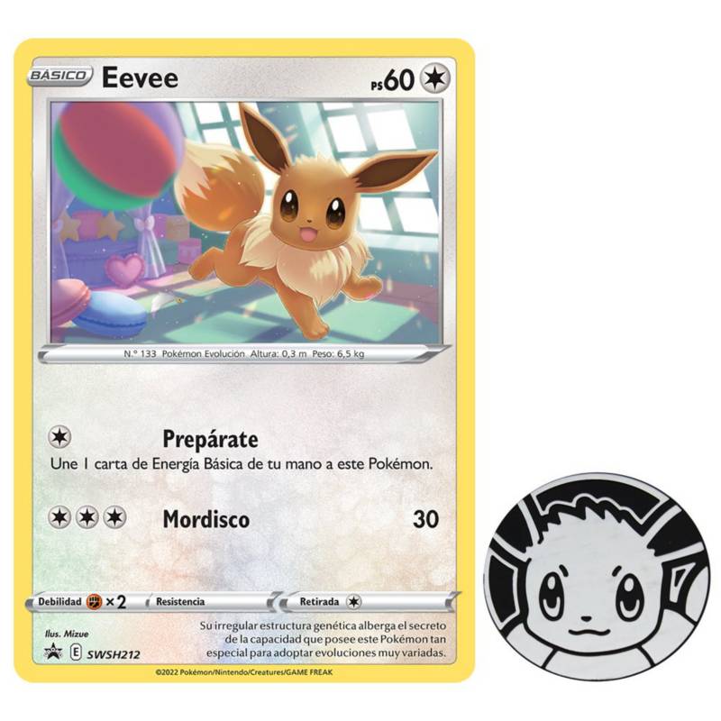 Pokemon Cartas TCG - Eevee Card Español POKEMON