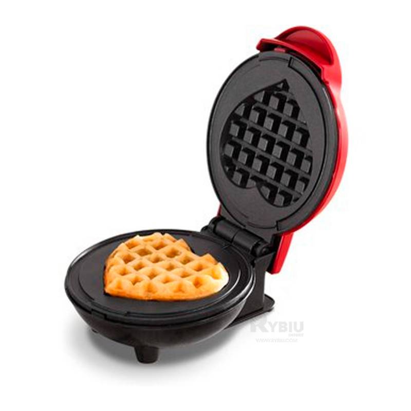 Mini Maquina para hacer Waffles Rojo