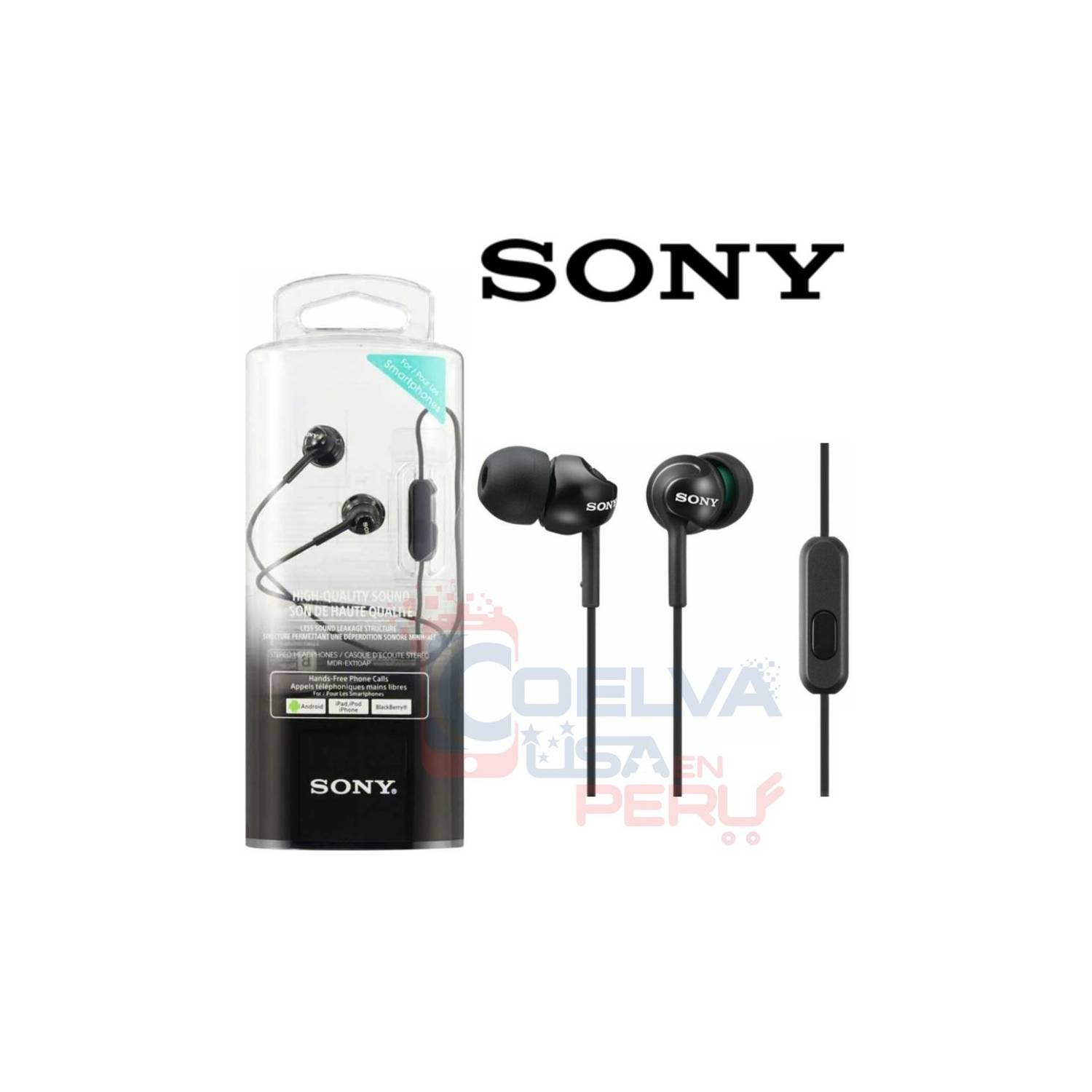 SONY MDR-EX110AP Black / Auriculares InEar con cable