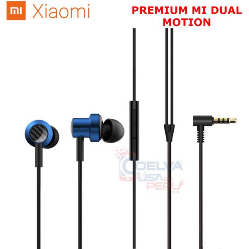 Audífonos Xiaomi Mi Dual Motion con Cable 3.5mm Azul - Lookup