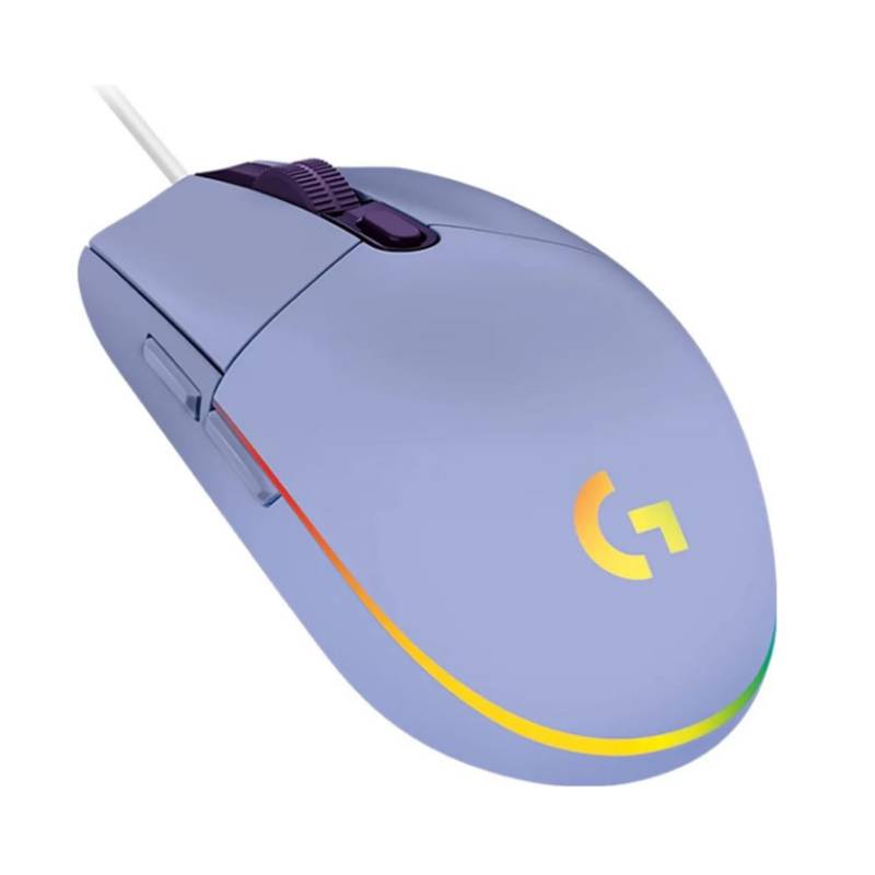 LOGITECH - Mouse Gamer Logitech G203 Rgb Lilac 8000 DPI (910-005852)