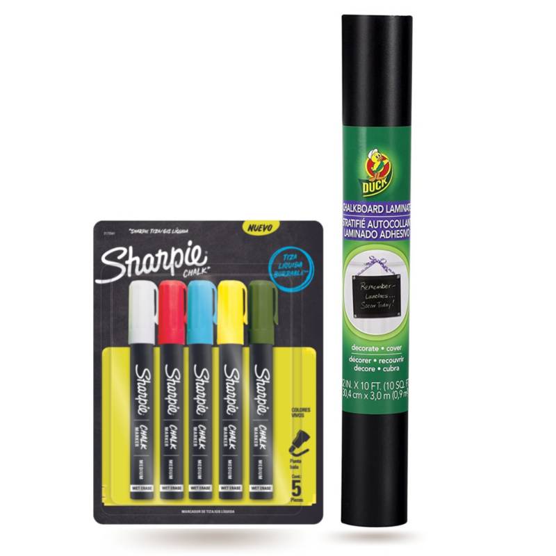 SET SHARPIE TIZA LIQUIDA X 5 COLORES