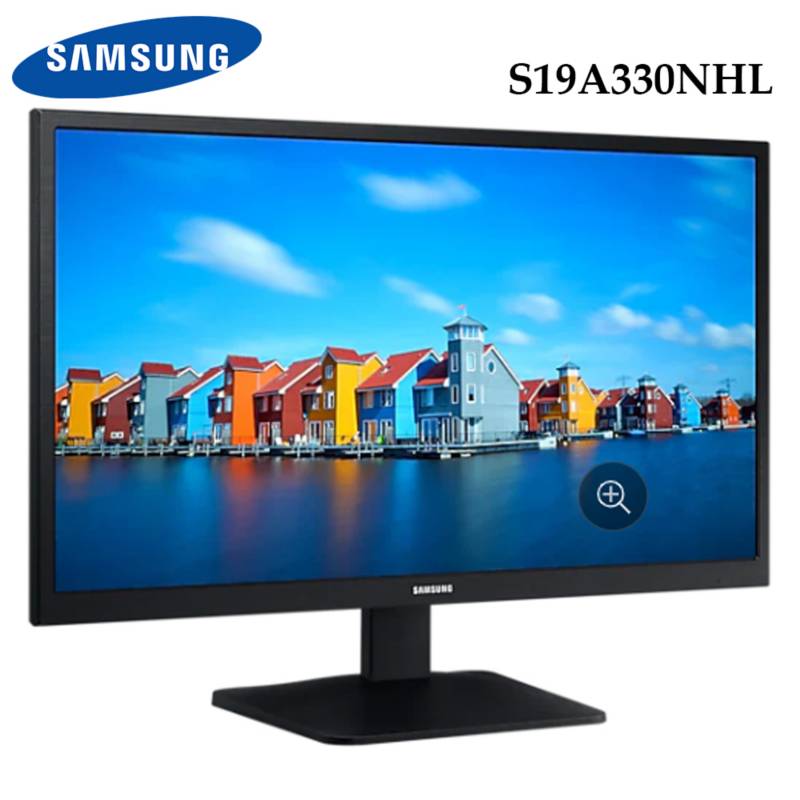 SAMSUNG - Samsung Monitor LCD Samsung S19A330NHL 47cm 185 HD LED - 48260mm Class - Torsión Nemática TN - 5ms - 60Hz Refresh Rate - HDMI - VGA