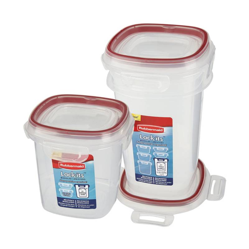 Rubbermaid Lock-its Modular Canisters, 5.25 Cups