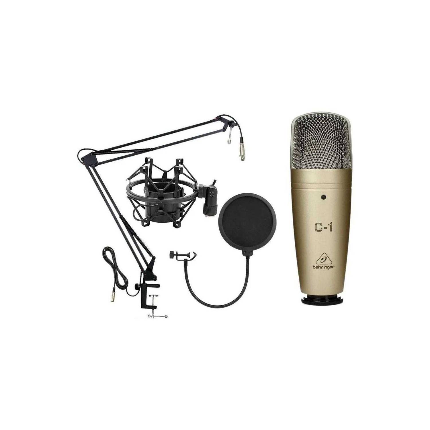 Kit Behringer Microfono C1 con Brazo filtro canastilla BEHRINGER