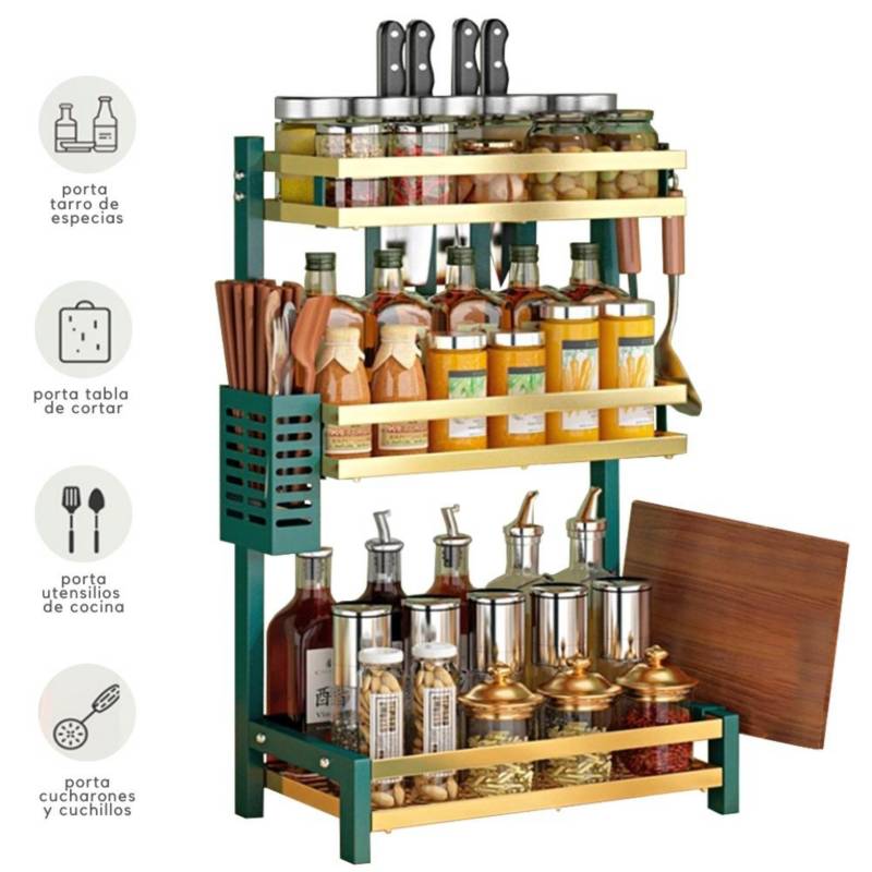 Estante Organizador Magnético para Cocina - Condimentero - Mi SHOP