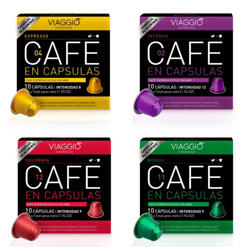 VIAGGIO ESPRESSO - Pack mixto Viaggio: 40 cápsulas de café para el sistema Nespresso® original