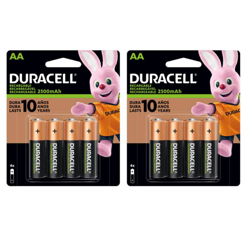 Pilas Duracell AA x8 unidades