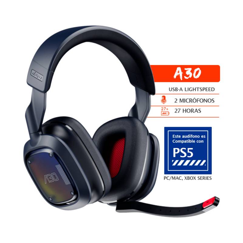 Audífono Inalambrico Astro A30 para PS5 PCMAC XBOX SERIES XS negro
