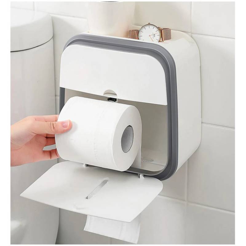 Haz un porta papel higiénico + porta toalla para el baño