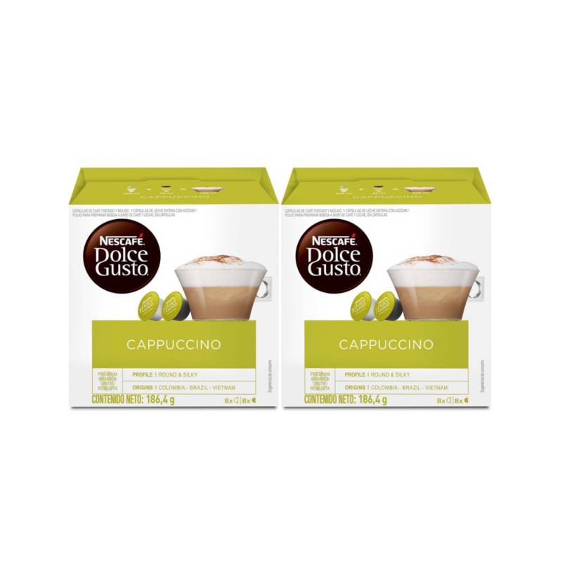 NESCAFE DOLCE GUSTO - Capsula de café Cappuccino 16 Capsulas (X2)