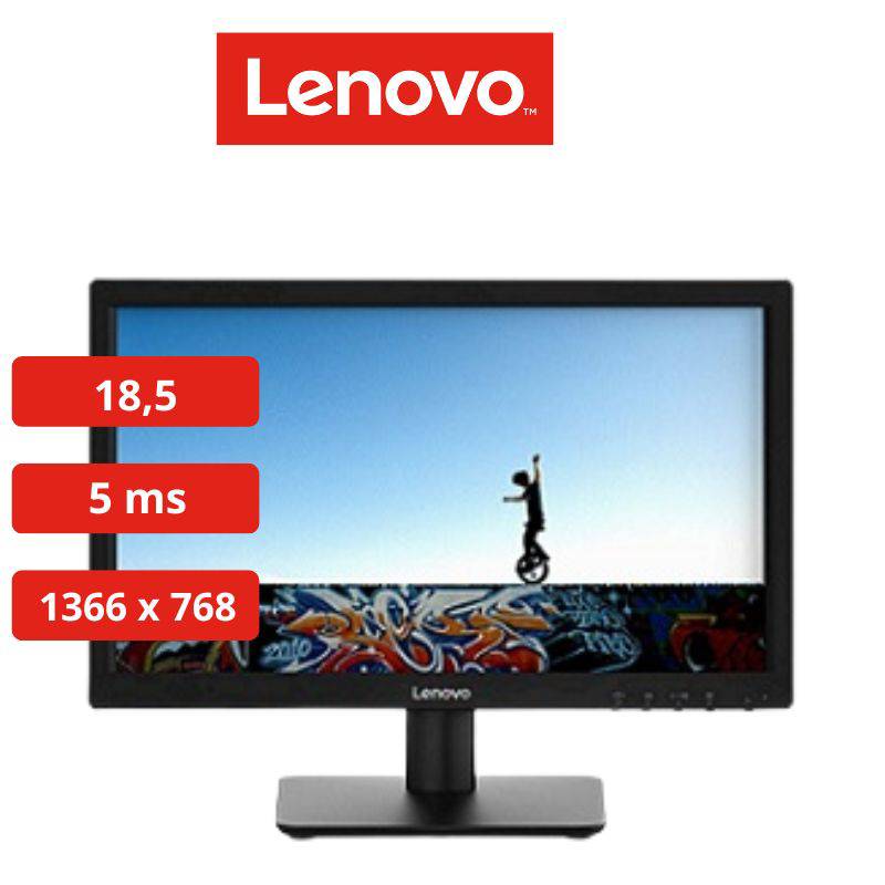 LENOVO - MONITOR LENOVO D19-10, 18.5",WLED, HD, TN, 1366 X 768, HDMI / VGA