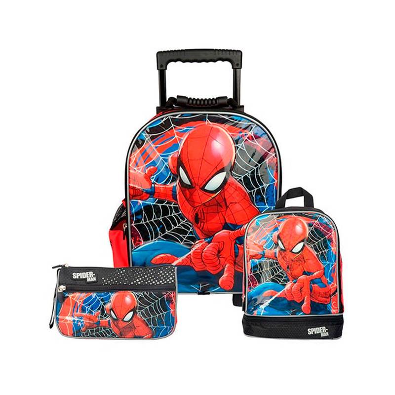 Spiderman Set Mochila Lonchera Cartuchera Super Premium | falabella.com