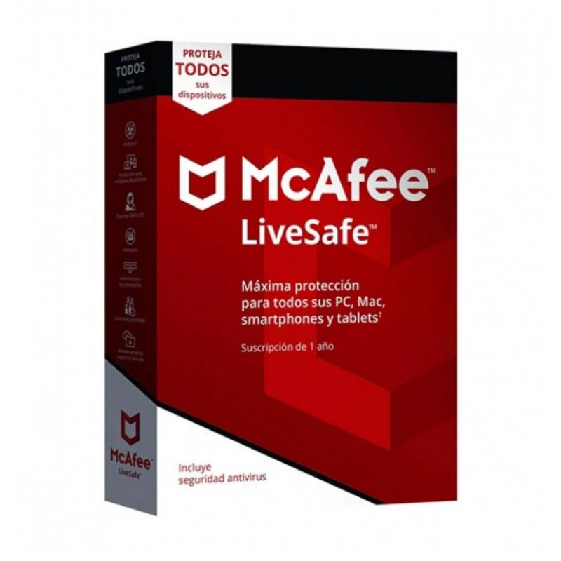 MCAFEE - Mcafee Livesafe Disp Ilimitados Código Digital