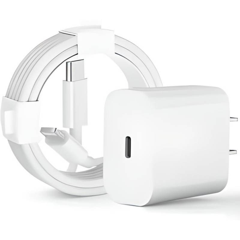 Cargador Iphone 13 pro max 20W incluye cable Tipo C – Lightning
