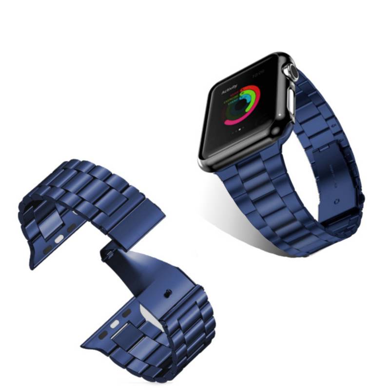 GENERICO - Correa Acero Inoxidabl iWatch Apple Watch 45 44 42 mm Serie 7 6 5 4 Se