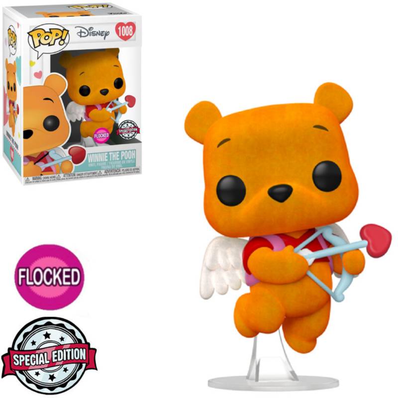 Funko Pop Disney Winnie the Pooh Flocked Cupido San Valentin FUNKO
