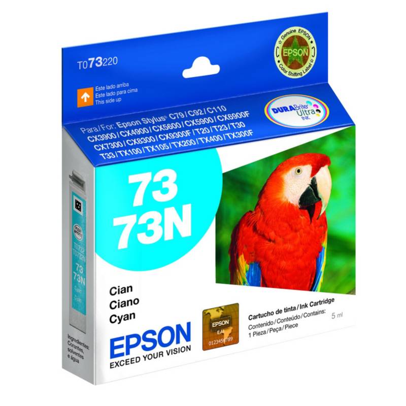 EPSON - Epson Cartucho de Tinta T073220 Cyan 