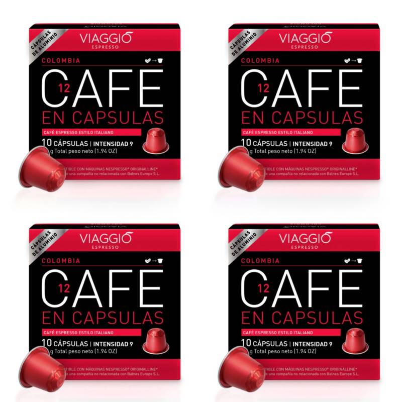 VIAGGIO ESPRESSO - Pack Viaggio Colombia: 40 cápsulas de café para el sistema Nespresso® original