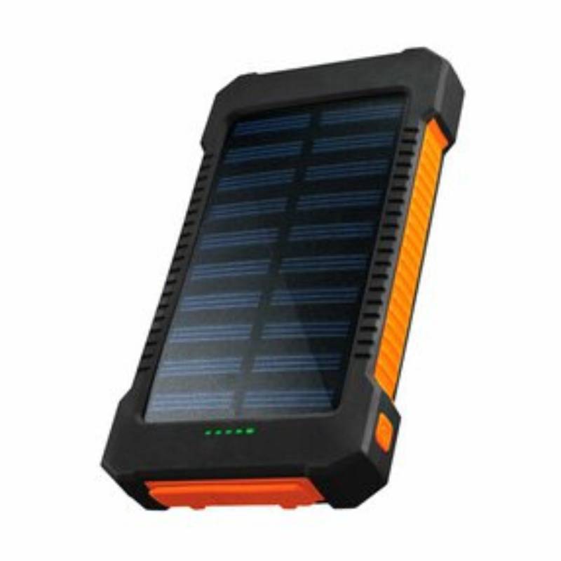 MICCELL - Power Bank Cargador Solar Portatil USB luz led y linterna  GENERICO