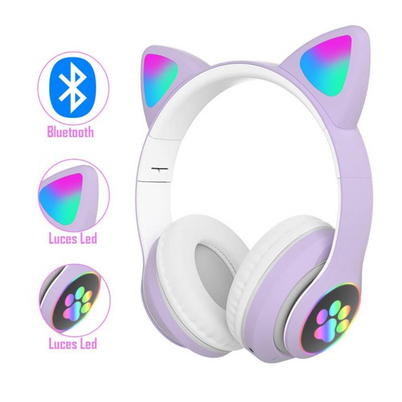 Audífonos Bluetooth Unicornio Inalámbricos Con Luz Led para Niñas SEISA