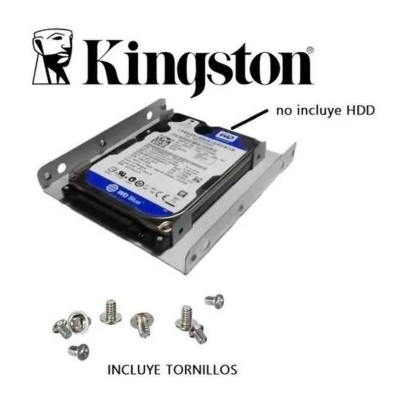 KINGSTON - Soporte adaptador de disco duro 2.5 ssd kingston para montar en PC