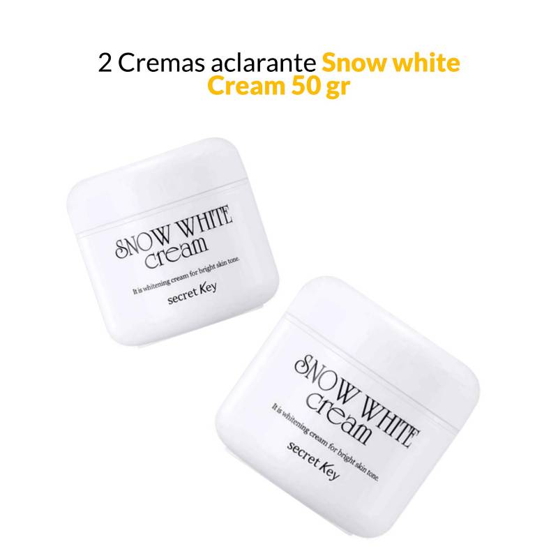 SECRET - 2 Cremas aclarante Snow White Cream 50 gr.