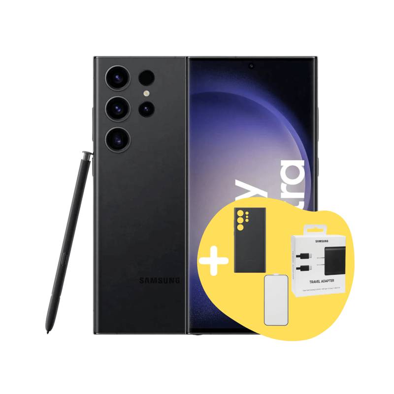 Cargador 45w USB-C para Galaxy S23 Ultra Note 20 Ultra Negro GENERICO