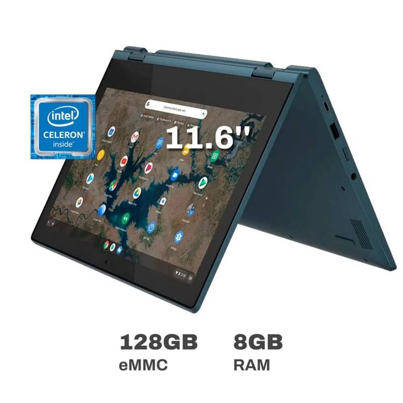 LENOVO - Laptop Lenovo IdeaPad Flex 3 ChromeBook Intel Celeron N4020 8GB RAM 128GB eMMC 11.6"