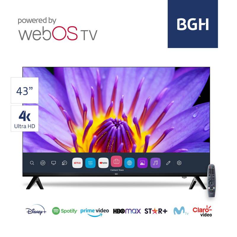 BGH - Televisor 43 BGH WebOS UHD Smart TV
