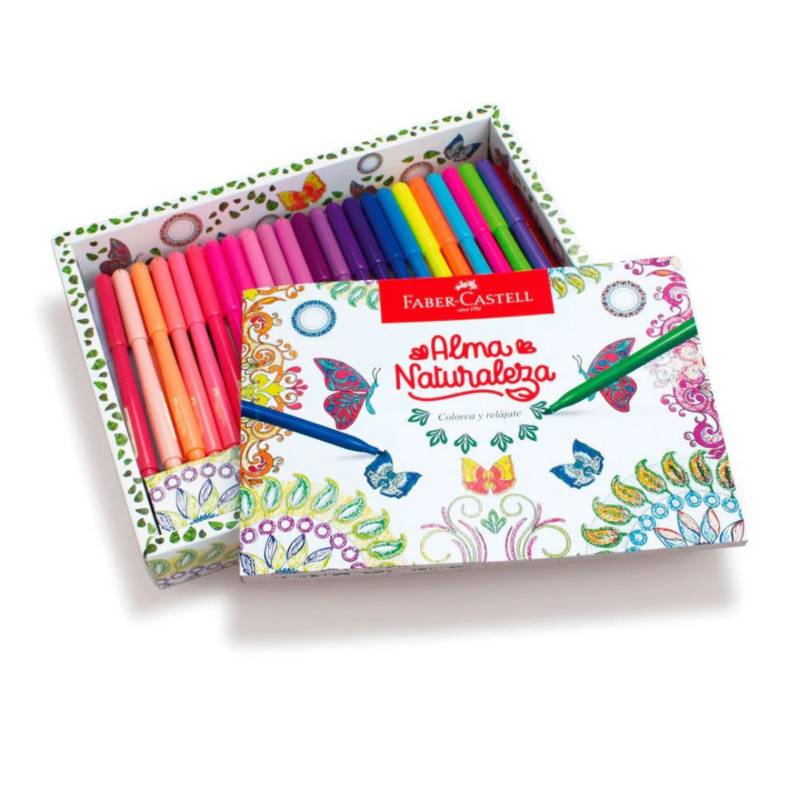 Marcadores Fiesta Faber Castell 72 colores