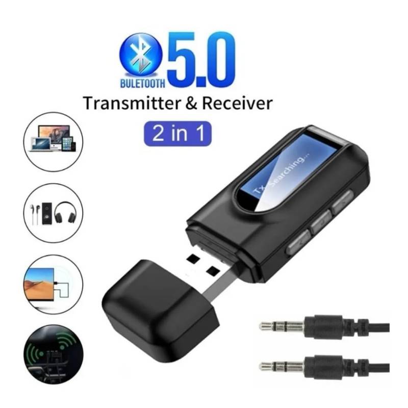 Transmisor/receptor Bluetooth 5.0 Lcd Para Pc, Tv, Bocina – Web