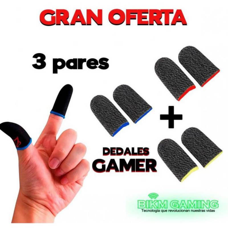 Dedales Gamer Para Celular / Tablet – Fibra De Carbón – SIPO