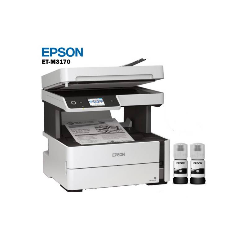 EPSON - Impresora Multifuncional de tinta Epson EcoTank ET-M3170 USBLANWiFi-Monocromatica