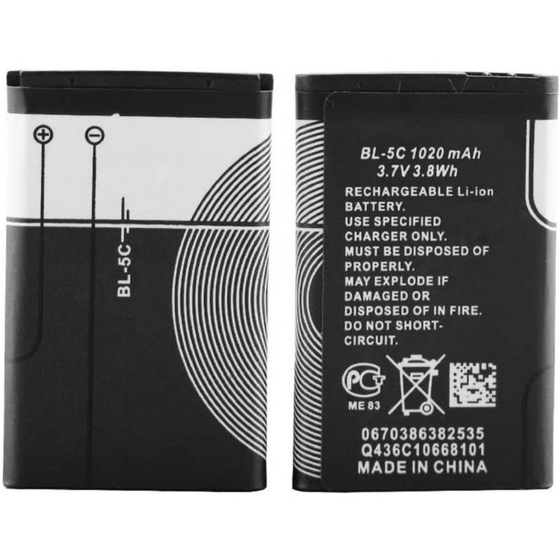 Batería BL-5C 1020 mAh Universal Nokia Compatible OEM