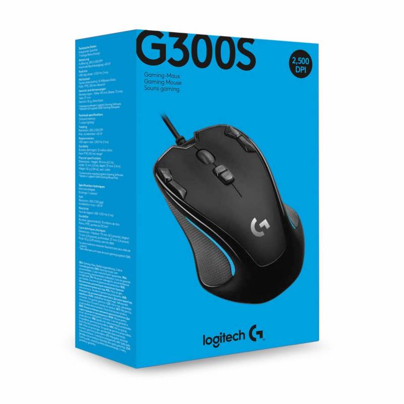 LOGITECH - Logitech - Mouse Gamer G300s con 9 Botones Programables - Negro