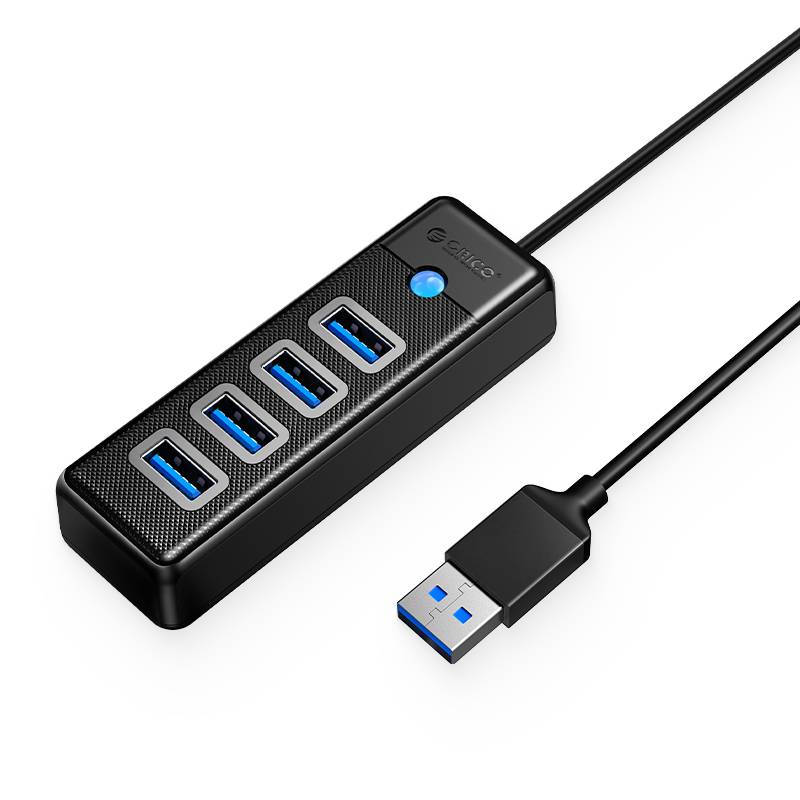 HUB USB 4 Puertos USB 3.0 de ALUMINIO para PC, Laptop y Android OEM