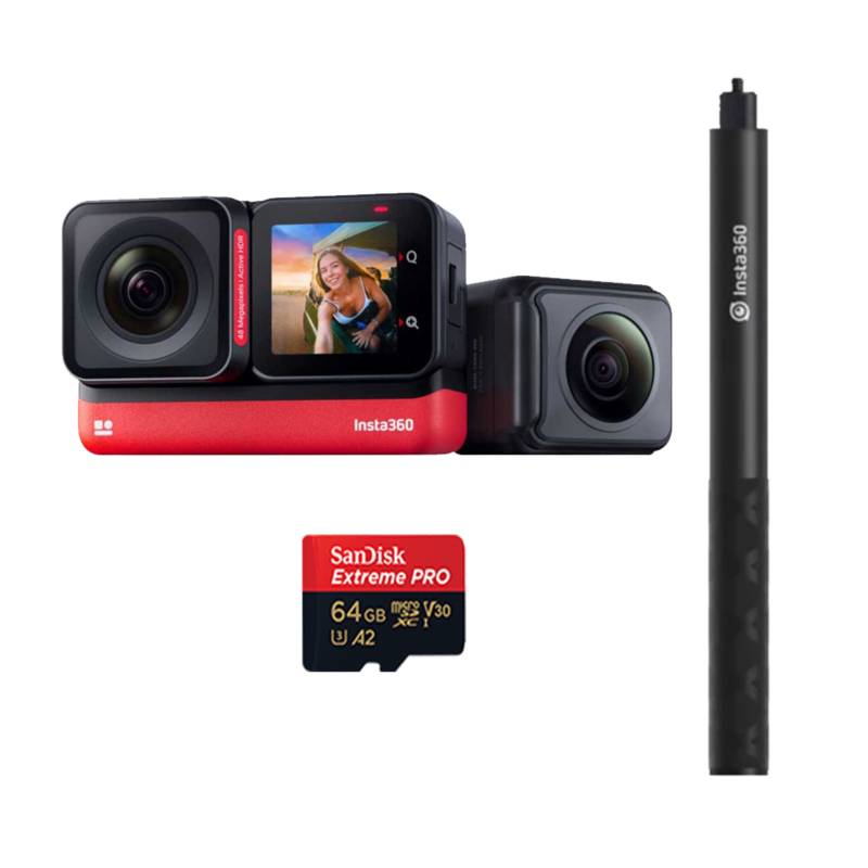 Palo selfie invisible de 114 cm para cámaras de acción Insta360
