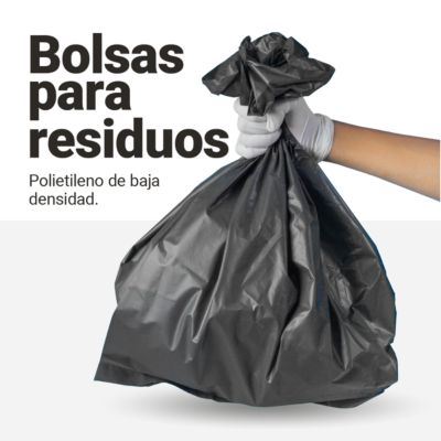 Bolsas verdes para basura 50 L, 2 micras, 100 uds GENERICO