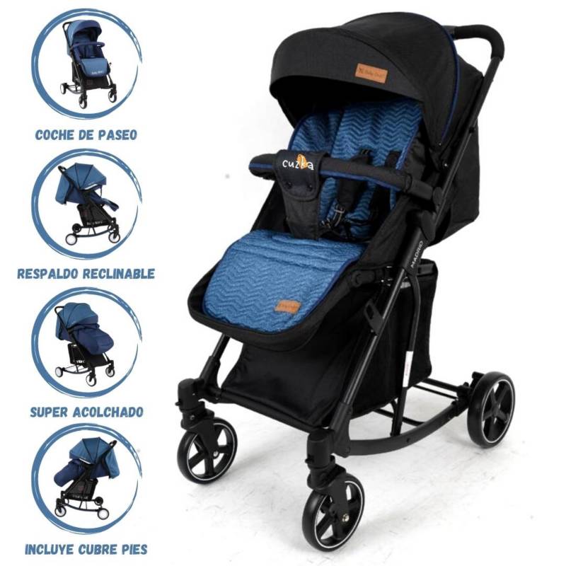 Bambino - Coche Bebe Paseador Travelsystem Silla 3en1 Plegable