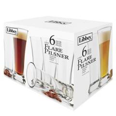 LIBBEY - Set Vasos Cerveza Flare Pilsner 310 ml x 6
