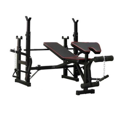 BANCO PARA PESAS MULTIFUNCIONAL EVERBEST + RACK - GYM SPORT PERU