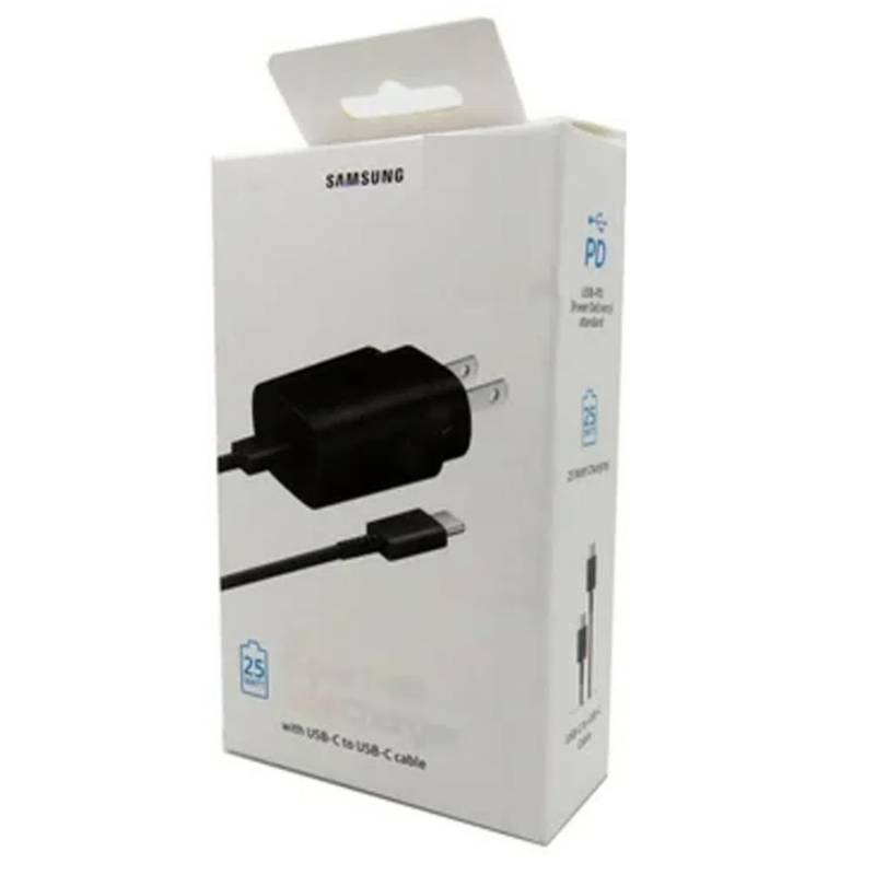 Cargador Samsung 45W, Con cable, 1.8 metros, Carga Superrapida, Negro