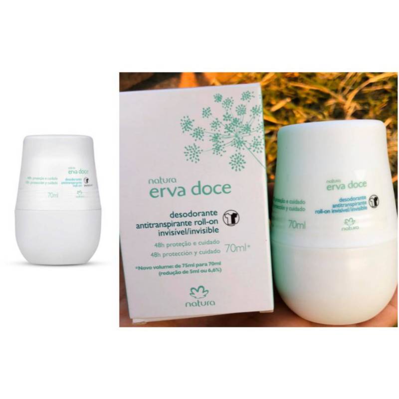Desodorante roll on erva doce - natura -70 ml NATURA 