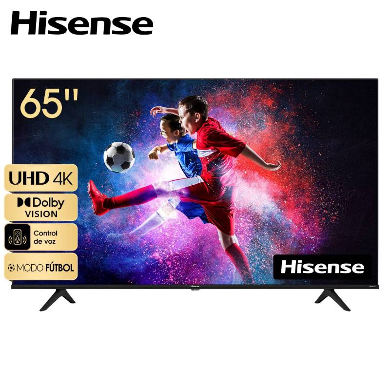 HISENSE - Televisor Hisense 65" SMART 4K UHD VIDA  65A6H  NEGRO