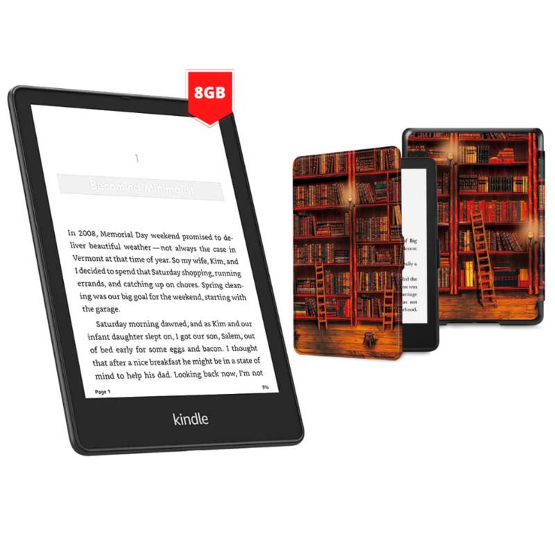 Kindle Paperwhite 11th gen 2021 8GB + Funda Autosleep Library